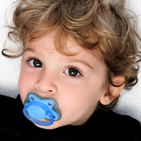 Baby with pacifier
