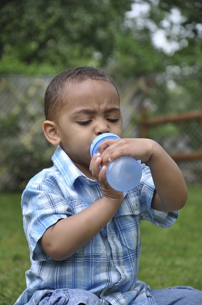 Boy drinking